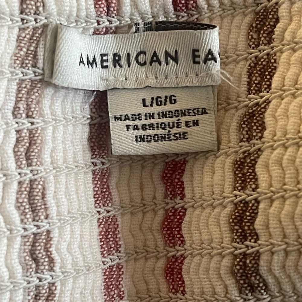 American Eagle Outfitters Multicolor Striped Backless Dress size Large - Picture 5 of 5